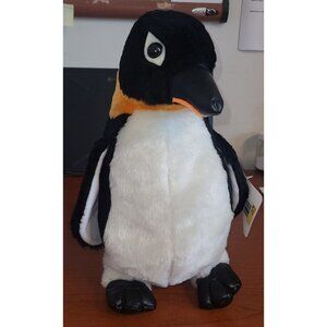 Soft Things Plush Penguin Bird Toy Faux Leather Beak & Feet 12'' Clean